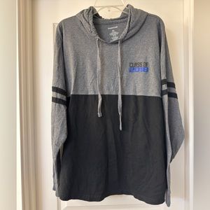 NWOT Boxercraft Senior 2018 Hooded Pullover L-Sleeve T-Shirt 100% Soft Cotton